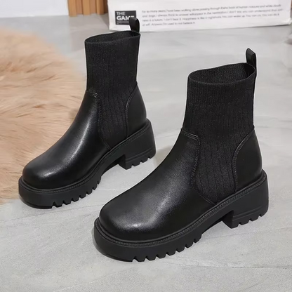 Violette Women's Platform Ankle Boots - back view