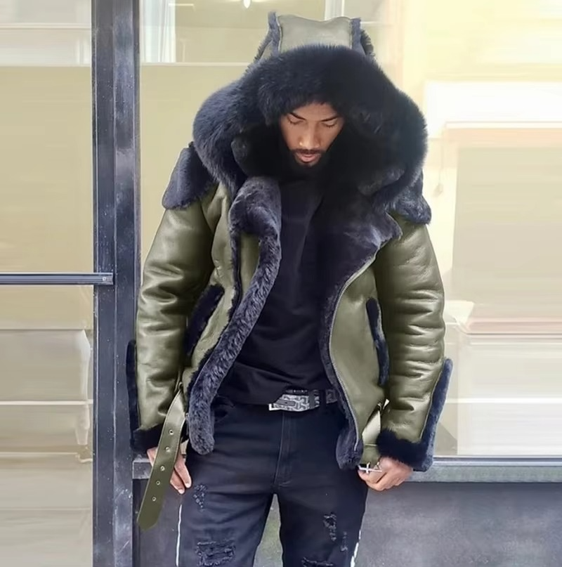 Caleb Men's Jacket - fabric and finish detail