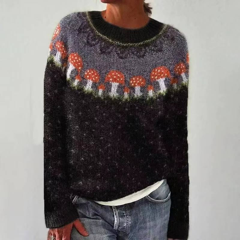 Sable Women's Sweater - fabric and finish detail