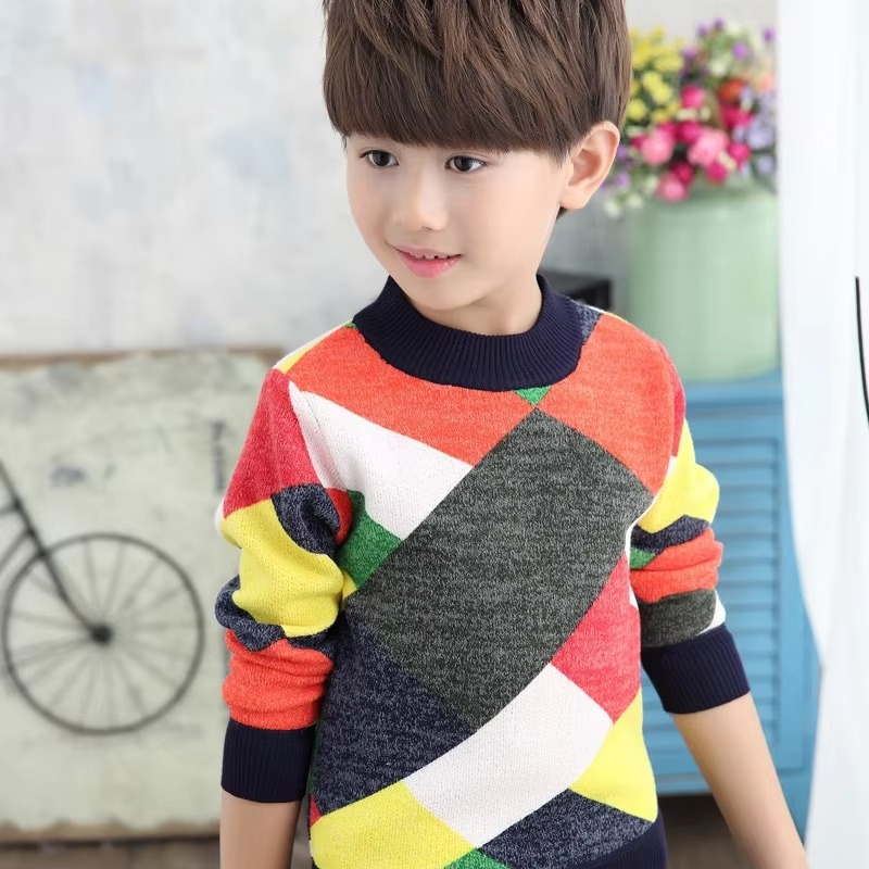 Bay Kids' Striped Sweater - fabric and finish detail