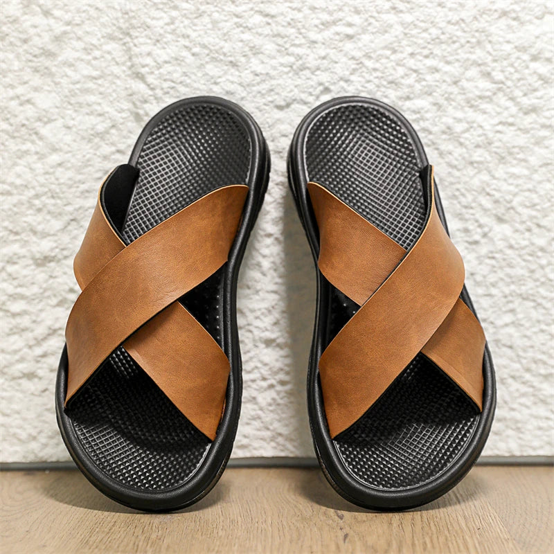 Felix Men's Sandals | Flat, Open Toe