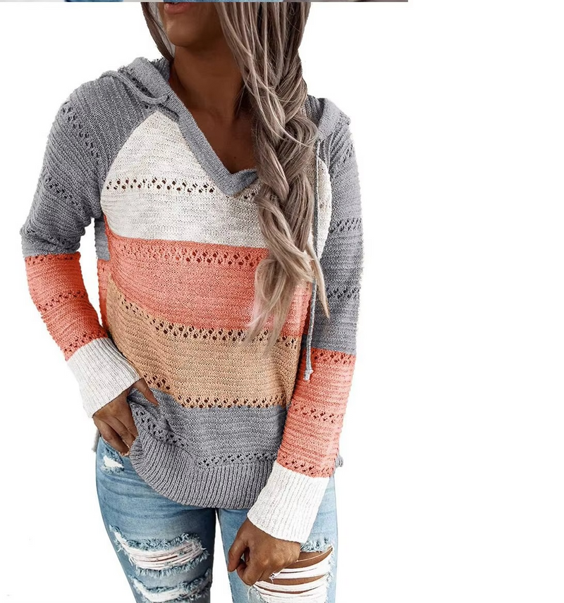 Greta Women's Striped Sweater - full-length view