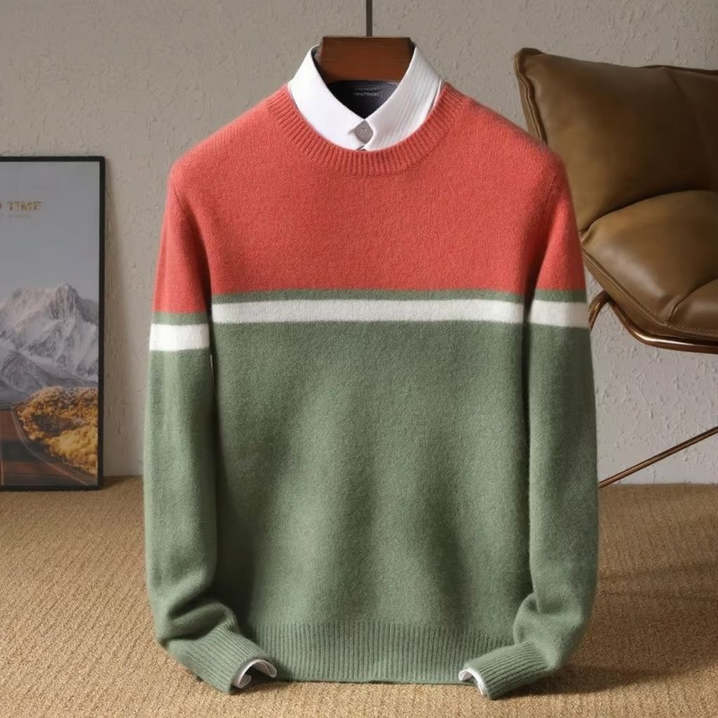 Ezra Men's Sweater - flat lay