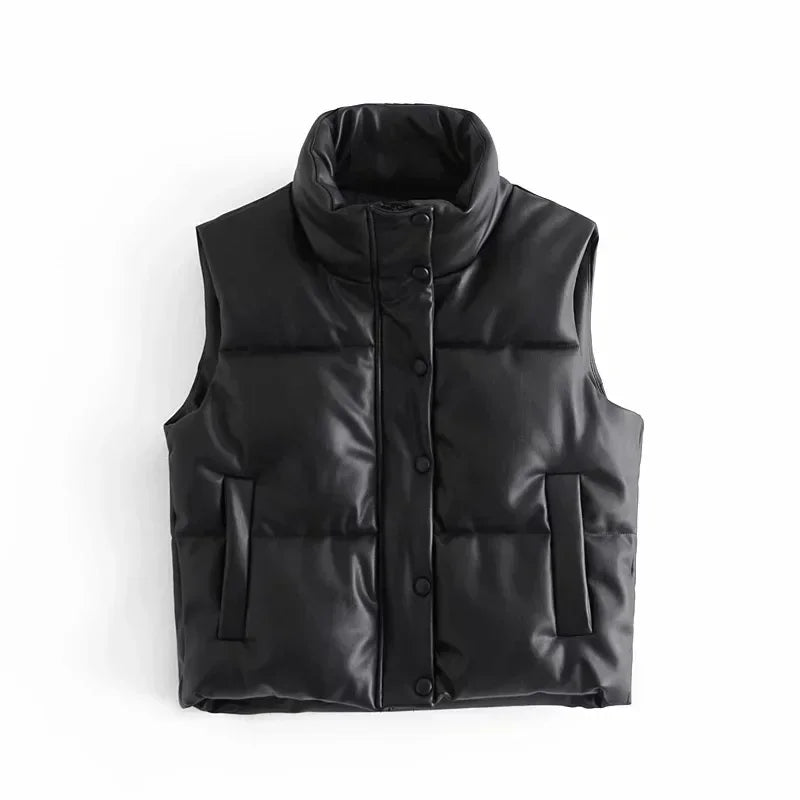Mabel Women's Quilted Puffer Jacket | Black, Beige