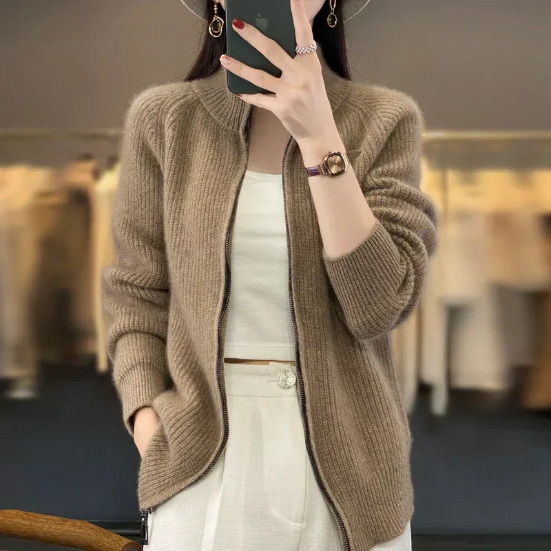 Fleur Women's Sweater - fabric and finish detail