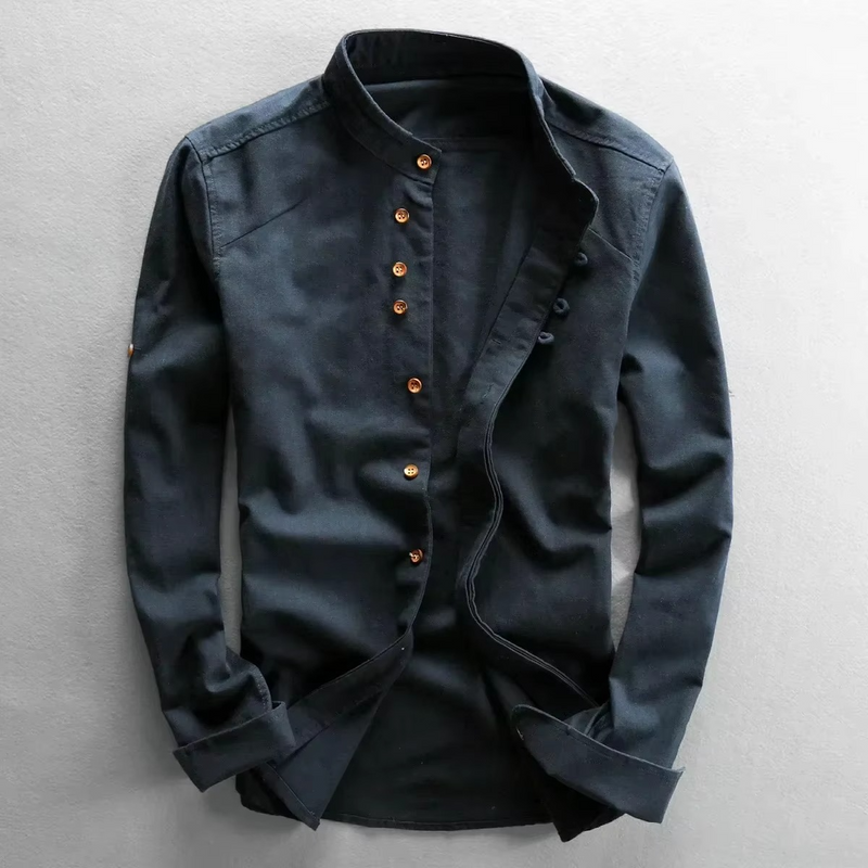 Cormac Men's Linen Shirt - front view