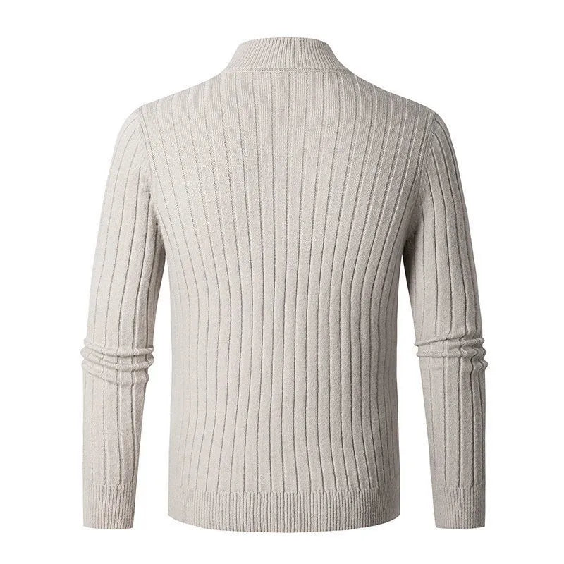 Quill Men's Sweater - fabric and finish detail
