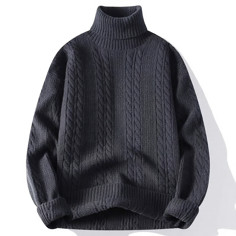 Xavier Men's Sweater - fabric and finish detail
