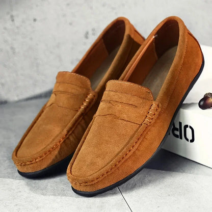 Ezra Men's Loafers - fabric and finish detail