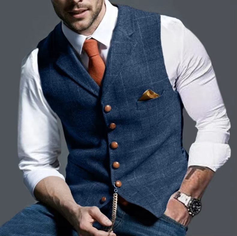 Nico Men's Striped Vest - shown in use