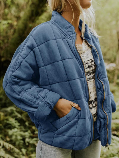 Odette Women's Quilted Jacket - fabric and finish detail