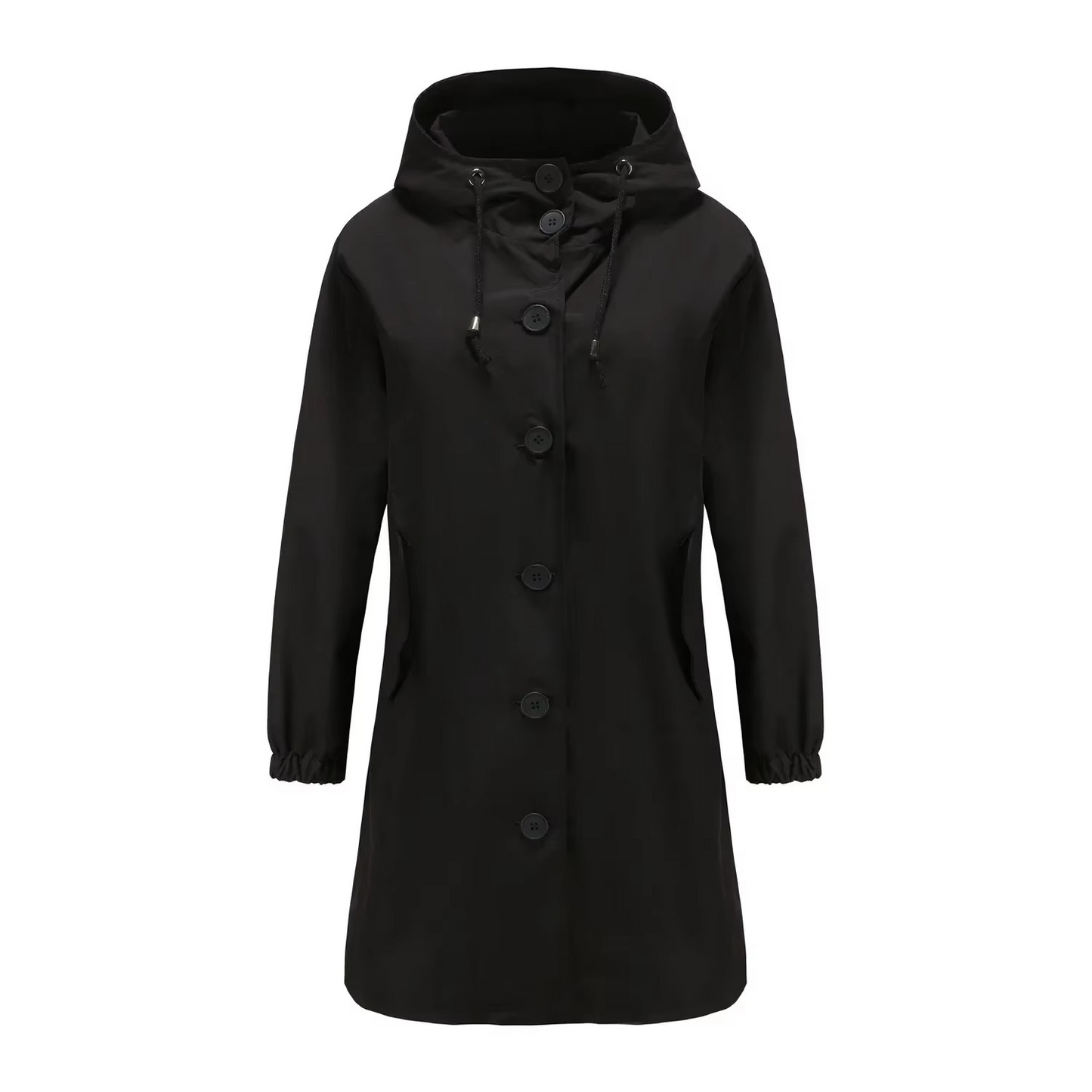 Lena Women's Trench Coat - fabric and finish detail