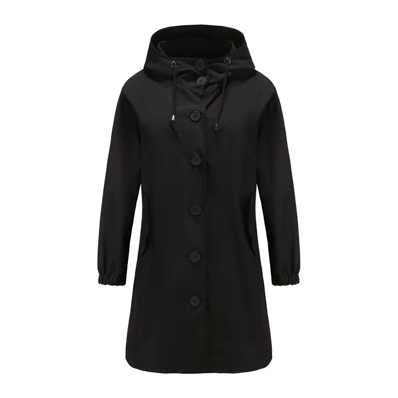 Lena Women's Trench Coat - fabric and finish detail