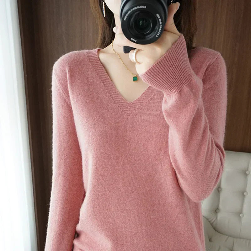 Violette Women's Sweater | Knit, V-neck