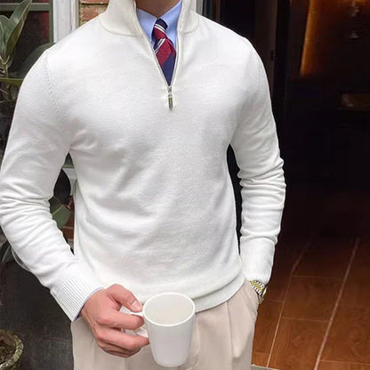 Griffin Men's Sweater - fabric and finish detail