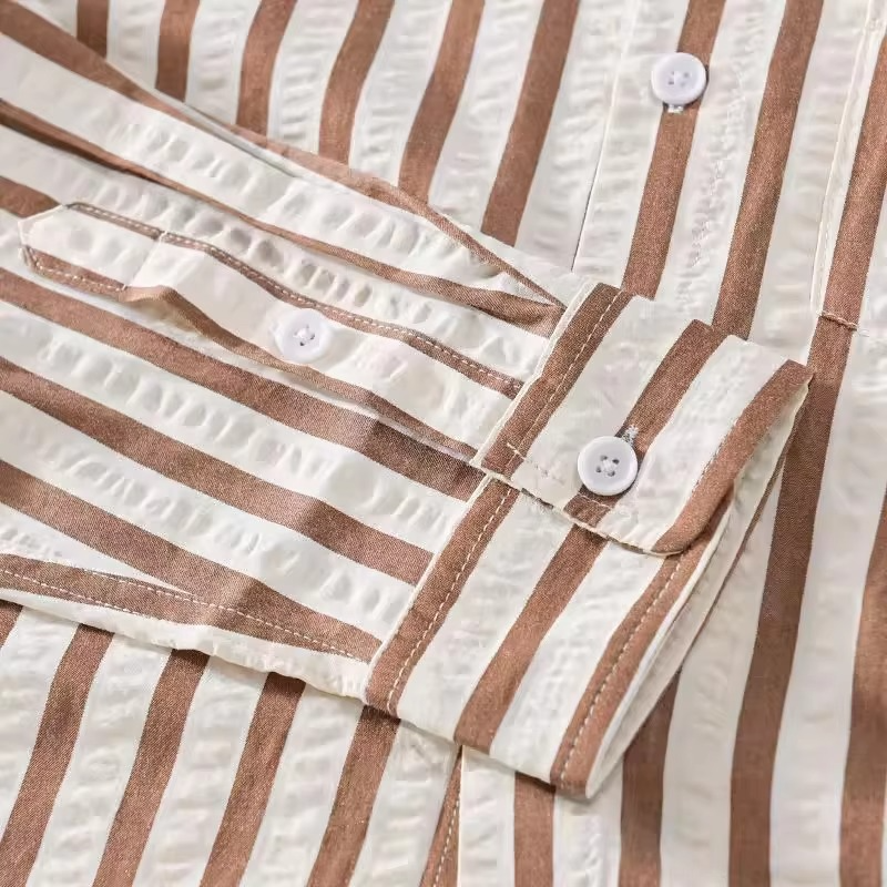 Lachlan Men's Striped Shirt - full-length view