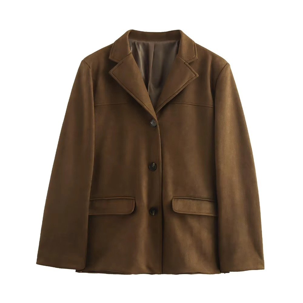 Giselle Women's Suede Jacket - flat lay