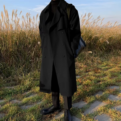 Wilder Men's Trench Coat - back view