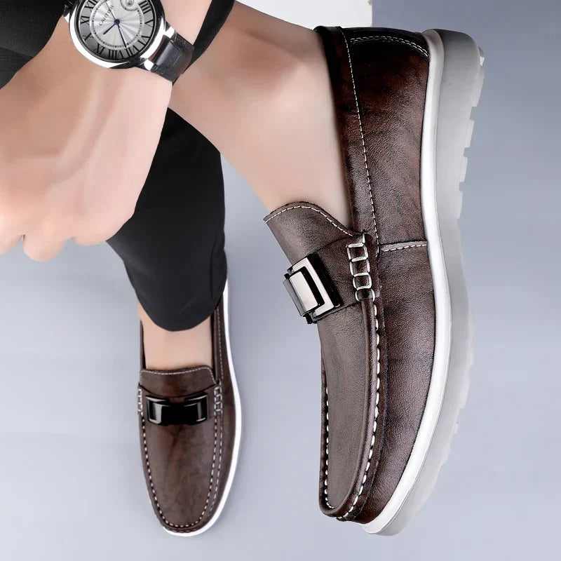 Soren Men's Loafers - fabric and finish detail