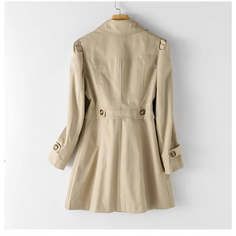 Maren Women's Trench Coat - back view