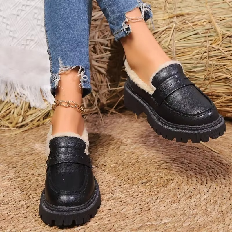 June Women's Suede Loafers - full-length view
