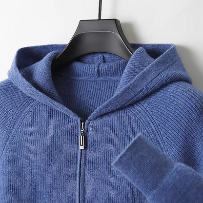 Flynn Men's Cardigan - fabric and finish detail