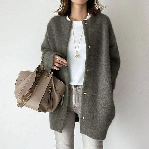 Delphine Women's Cardigan - flat lay