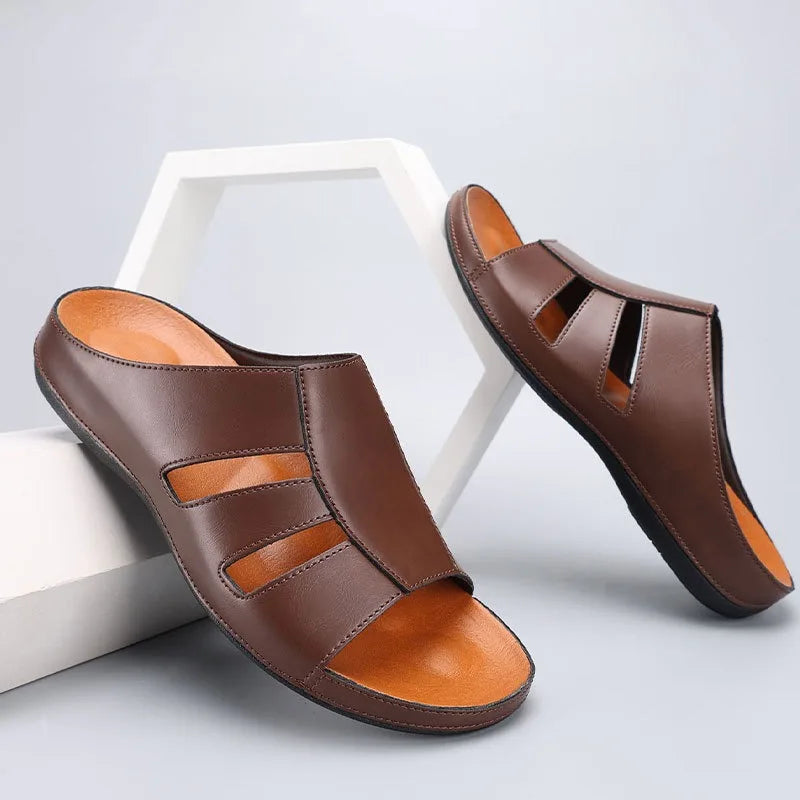 Ambrose Men's Sandals - fabric and finish detail