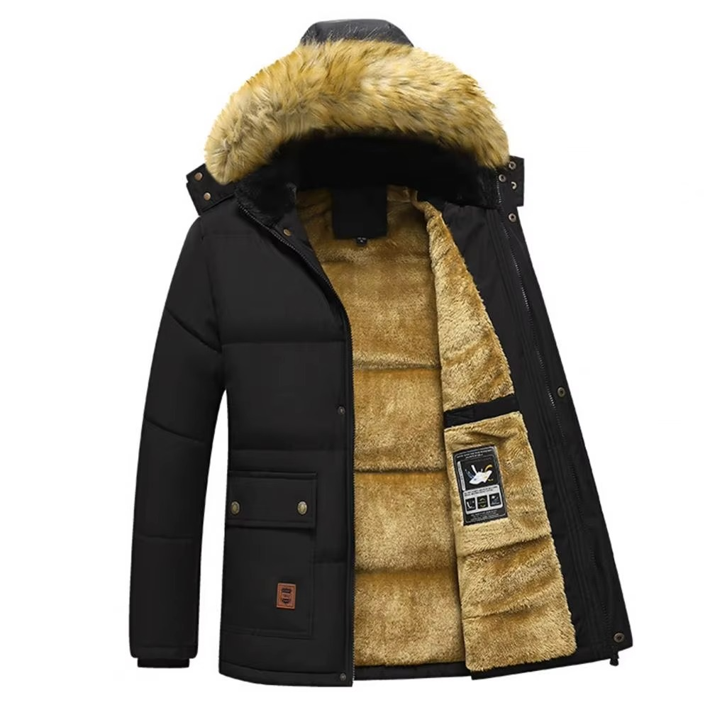 Isaac Men's Coat - fabric and finish detail