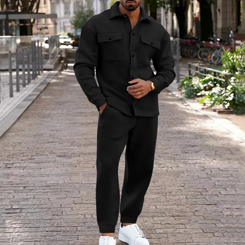 Orson Men's Suede Jacket - fabric and finish detail