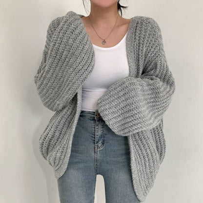 Nell Women's Oversized Cardigan - close-up detail