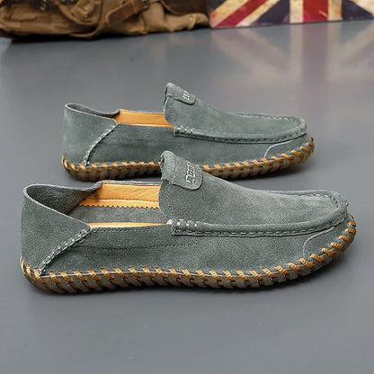 Rhys Men's Suede Loafers - full-length view