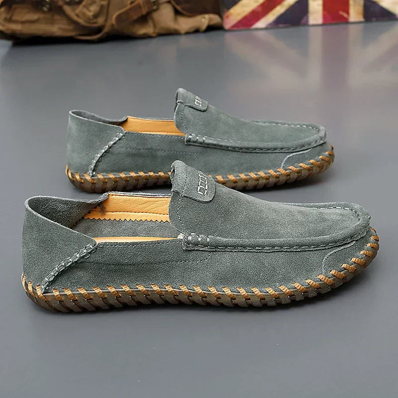 Rhys Men's Suede Loafers - full-length view
