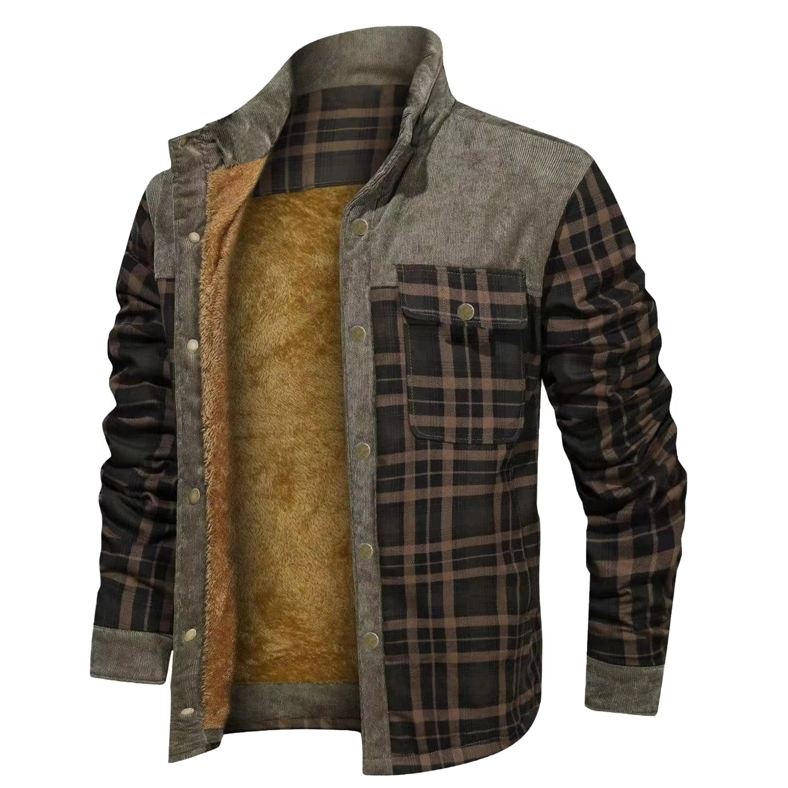 Ulric Men's Plaid Jacket - styled view