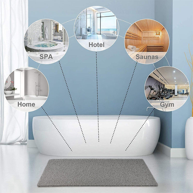 Safe Shower Mat | Non-Slip Bath Mat with Microban Technology | Hygienic and Comfortable for Ultimate Shower Safety 5