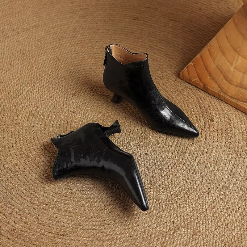 Hattie Women's Block Heel Ankle Boots - styled view