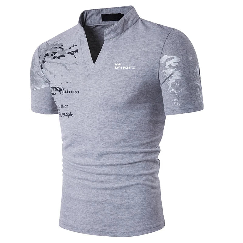 Gray Men's Shirt - front view