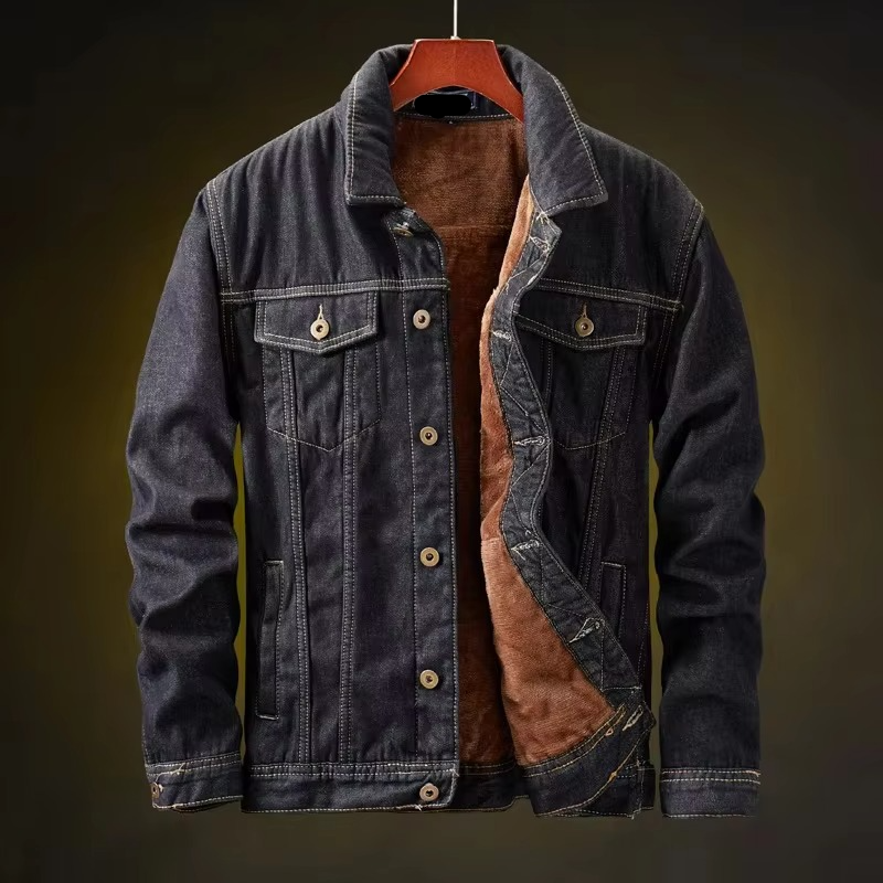 Hector Men's Jacket | Retro, Denim, Fleece