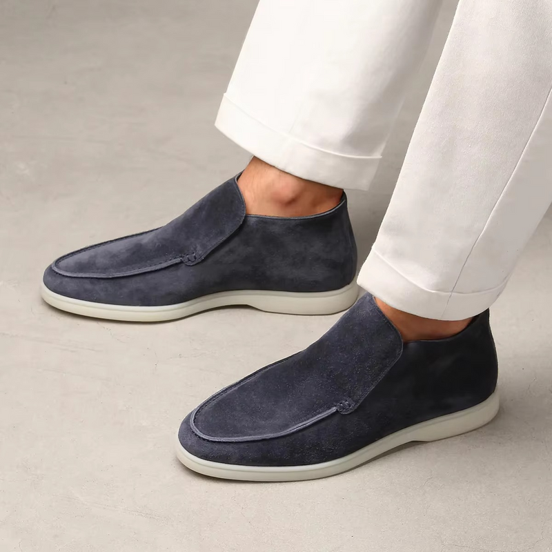 Jude Men's Suede Loafers - styled view