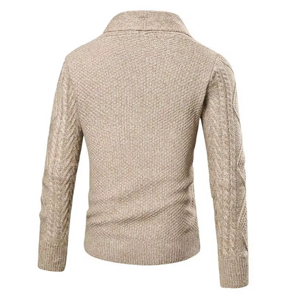 Isaac Men's Cardigan - close-up detail