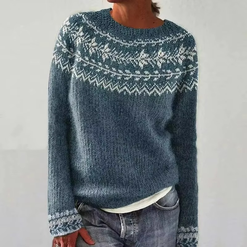 Sable Women's Sweater | Loose Fit, Round Neck