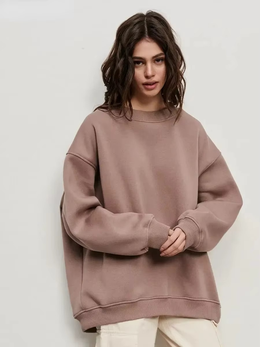 Elena Women's Oversized Sweatshirt - fabric and finish detail