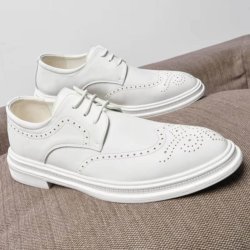 Gray Men's Oxfords | Leather
