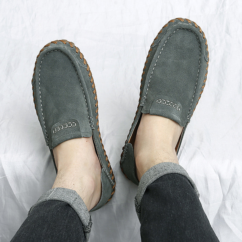 Rhys Men's Suede Loafers - flat lay