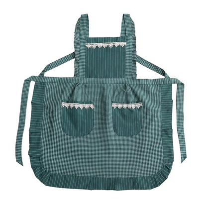 Ember Plaid Apron - full-length view
