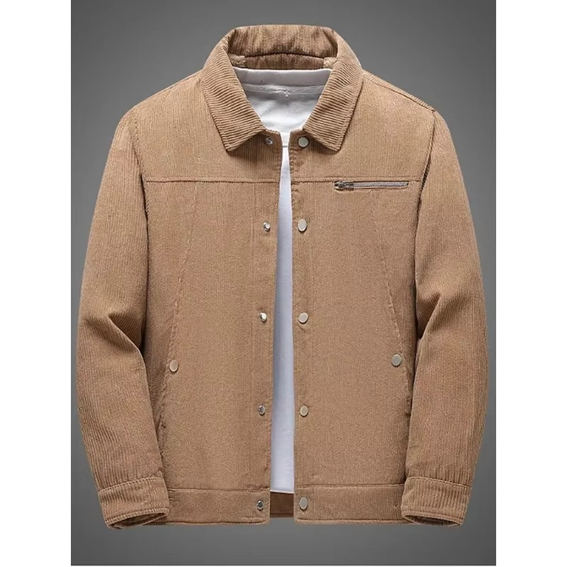 Finnian Men's Coat - fabric and finish detail