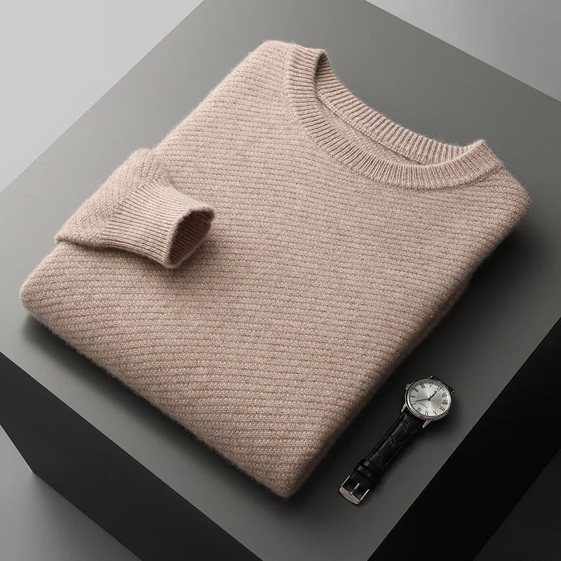 Nolan Men's Sweater - fabric and finish detail