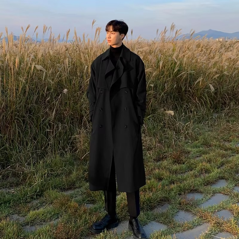 Wilder Men's Trench Coat - full-length view