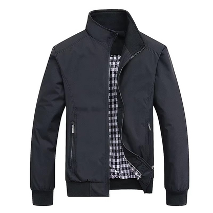 Elias Men's Coat - fabric and finish detail