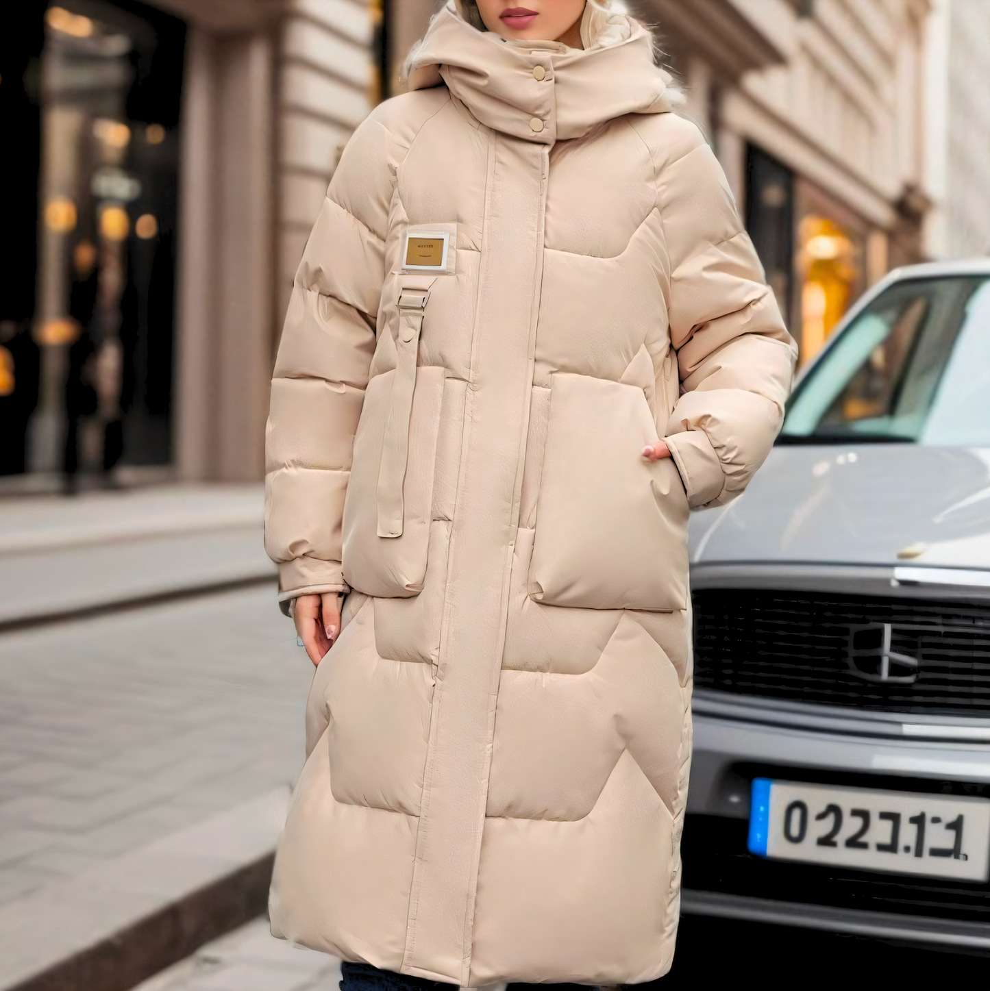 Zadie Women's Puffer Jacket - styled view